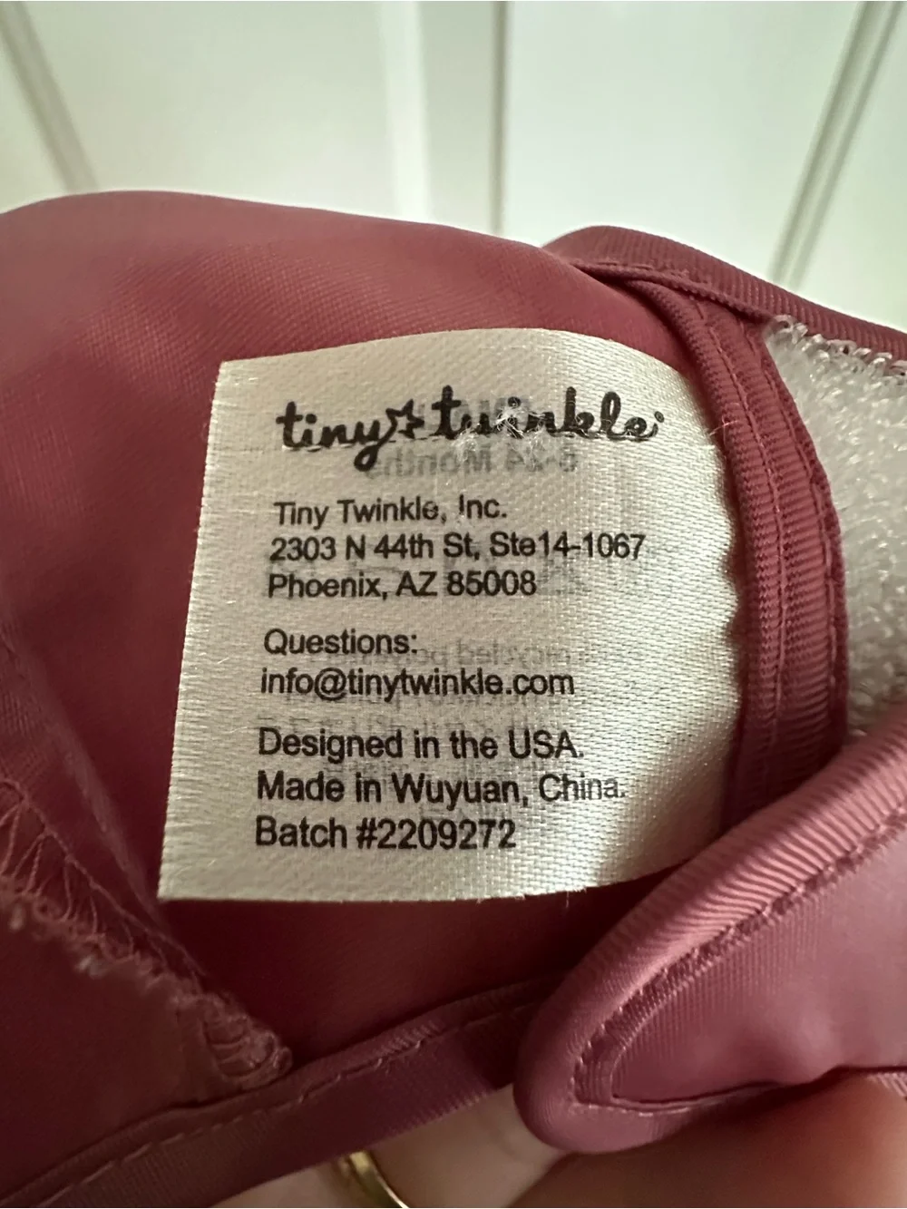 Tiny Twinkle Waterproof Maroon Baby Smock Bib